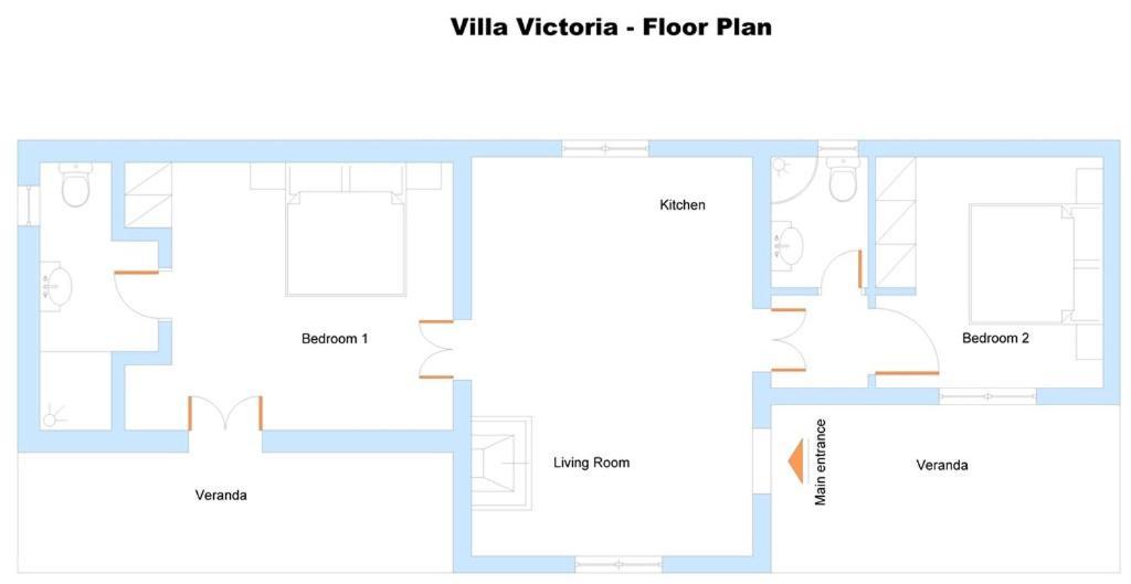 V&V Villas Almiros strand Buitenkant foto